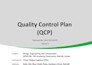 develop quality control plan, qc plan, qcp, qaqc